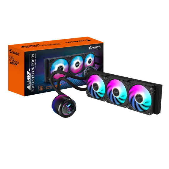 Obrázok pre GIGABYTE AORUS WATERFORCE X II 360 Procesor Kapalinový chladič typu vše v jednom 12 cm Černá