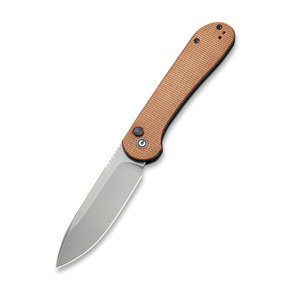 Obrázok pre CIVIVI Button Lock Elementum Knife with Brown Micarta