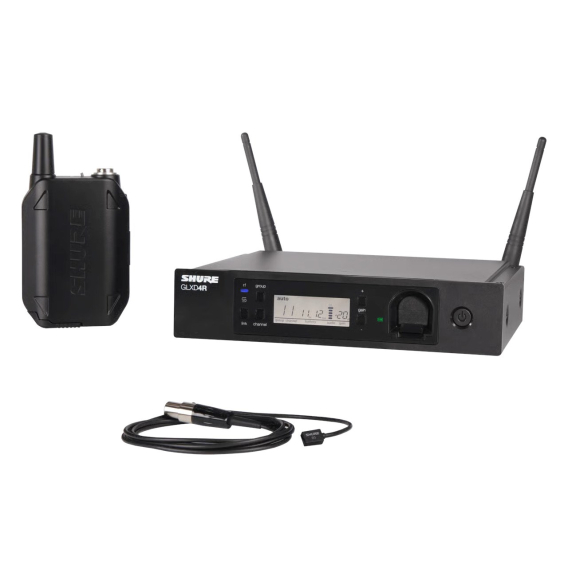 Obrázok pre Shure GLXD 14E/93-Z2 - Pokročilý digitální bezdrátový systém pro moderátora s připínacím mikrofonem WL93