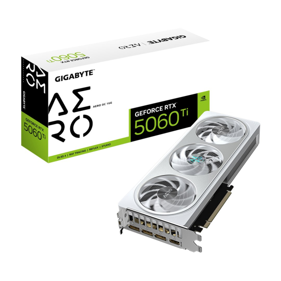 Obrázok pre GIGABYTE GeForce RTX 5060 Ti AERO OC 16G NVIDIA 16 GB GDDR7