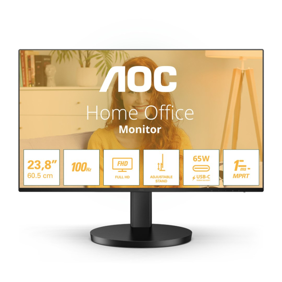 Obrázok pre AOC B3 27B3CF2 LED display 68,6 cm (27") 1920 x 1080 px Full HD Černá