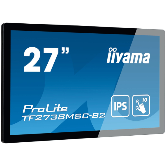Obrázok pre iiyama ProLite TF2738MSC-B2 počítačový monitor 68,6 cm (27") 1920 x 1080 px Full HD LED Dotyková obrazovka Víceuživatelský Černá