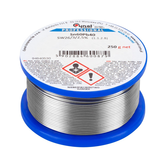 Obrázok pre Tin 0.50mm/250g Sn60Pb40 CYNEL