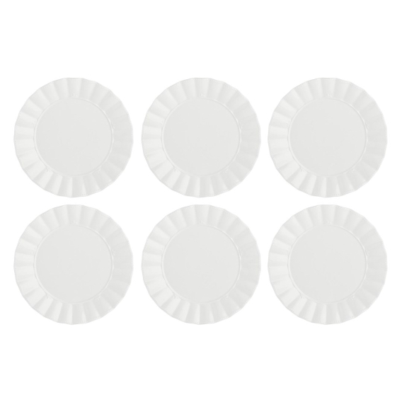 Obrázok pre Set of 6 Ducale Dinner Plates - White, 26.5 cm