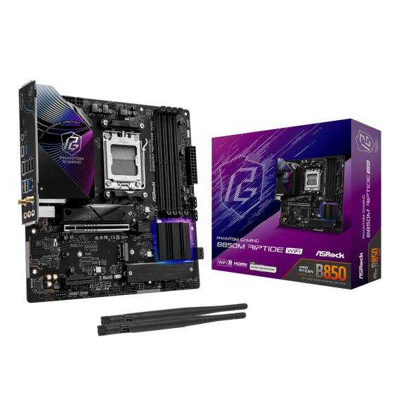 Obrázok pre Asrock Phantom Gaming B850M Riptide WiFi AMD B850 Zásuvka AM5 Micro ATX