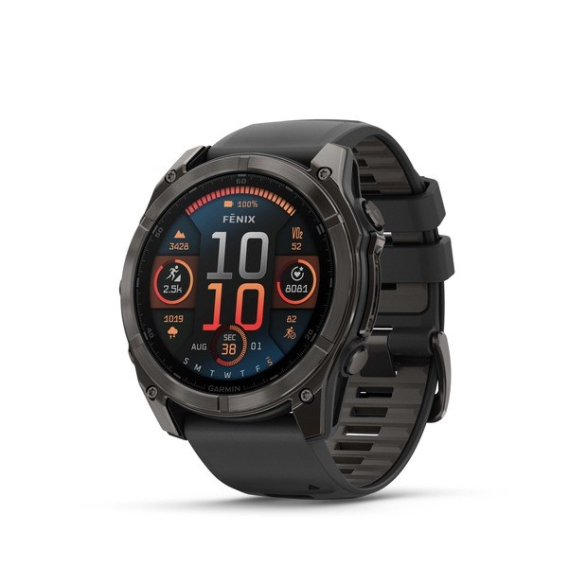 Obrázok pre Garmin Fenix 8 3,56 cm (1.4") AMOLED 51 mm Digitální 454 x 454 px Dotyková obrazovka Titanová Wi-Fi GPS