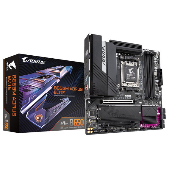 Obrázok pre GIGABYTE B650M AORUS ELITE základní deska AMD B650 Zásuvka AM5 ATX