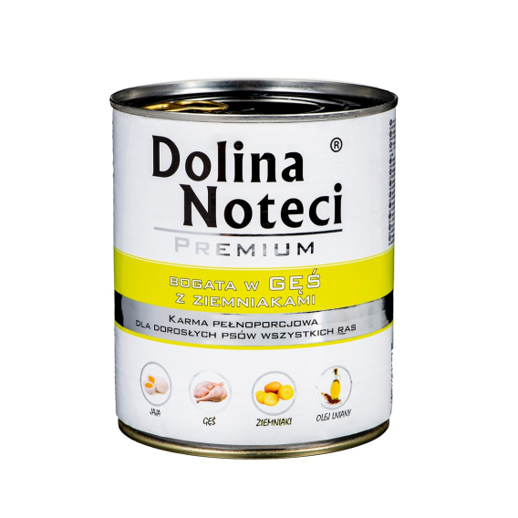 Obrázok pre DOLINA NOTECI Premium Rich in goose with potatoes - Mokré krmivo pro psy - 800 g