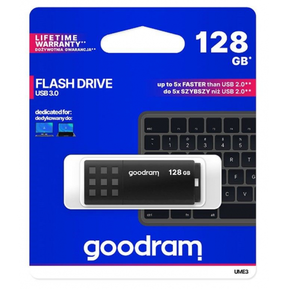 Obrázok pre Goodram UME3 USB flash disk 128 GB USB Type-A 3.0 (3.1 Gen 1) černý