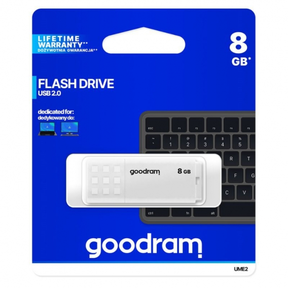 Obrázok pre Goodram USB flash disk UME2 8 GB USB Type-A 2.0 White