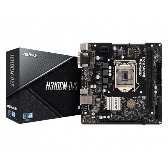 Obrázok pre Asrock H310CM-DVS Intel® H310 LGA 1151 (Socket H4) Micro ATX