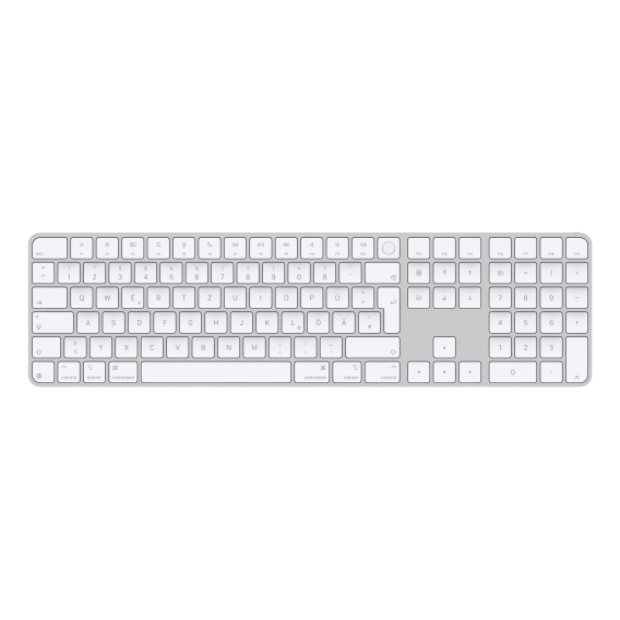 Obrázok pre Apple Magic klávesnice Univerzální USB + Bluetooth QWERTZ Německý Bílá