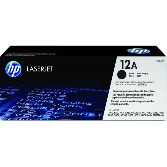 Obrázok pre HP 12A Černá originální tonerová kazeta LaserJet