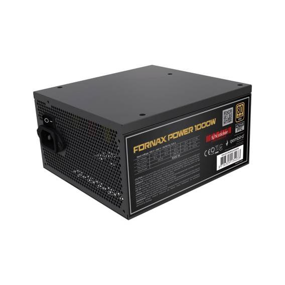 Obrázok pre Gembird CCC-PSUGOLD-1000W Napájecí zdroj Fornax Power 1000W aktivní PFC 12cm ventilátor 80+Gold
