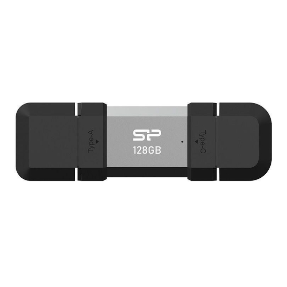Obrázok pre Silicon Power SP128GBUC3C51V1S USB paměť 128 GB USB Type-A / USB Type-C 3.2 Gen 1 (3.1 Gen 1) Černá, Stříbrná