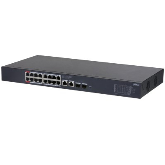 Obrázok pre Dahua Technology CS4220-16GT-240 Řízený L2 Gigabit Ethernet (10/100/1000) Podpora napájení po Ethernetu (PoE) Černá