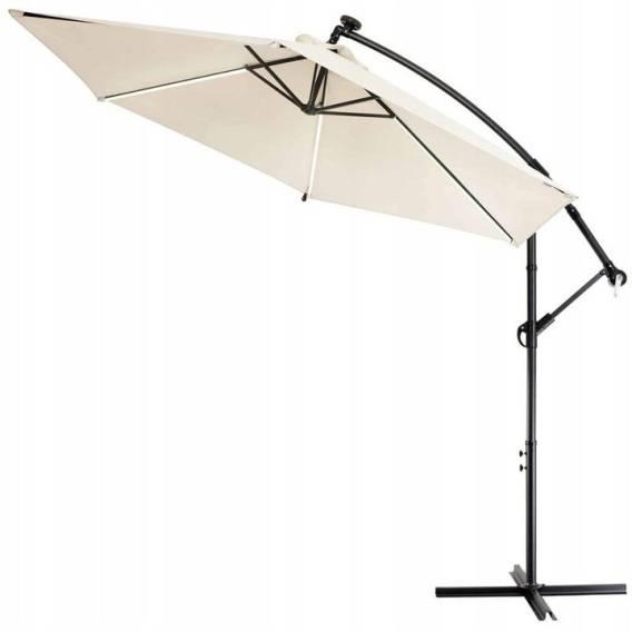 Obrázok pre Extralink BLACK FOREST PARASOL OGRODOWY NA WYSIEGNIKU 3M DUZY BEZOWY L-0713