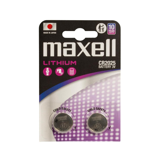 Obrázok pre MAXELL Lithiová baterie LITHIUM CR2025 2 ks. 3V