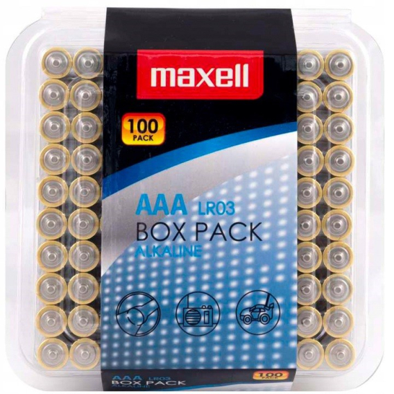 Obrázok pre MAXELL Alkalická baterie LR03 AAA 1.5V 100 ks.
