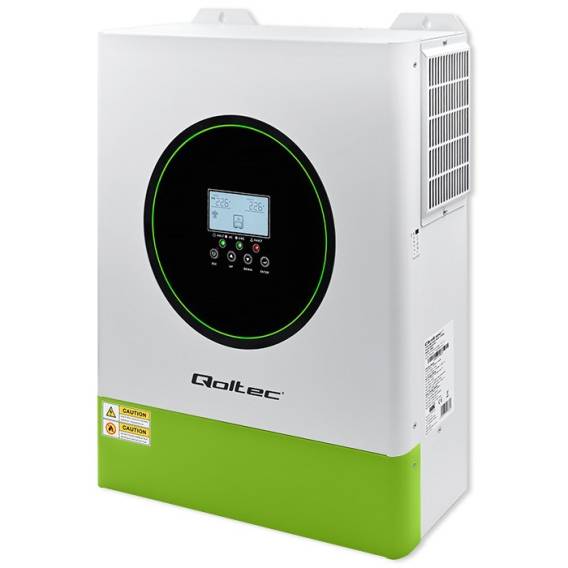 Obrázok pre Qoltec 53862 Hybridní solární invertor Off-Grid 11000W | 160A | 48V | MPPT | BMS | Sinus | Možnost Wi-Fi | Účiník 1,0