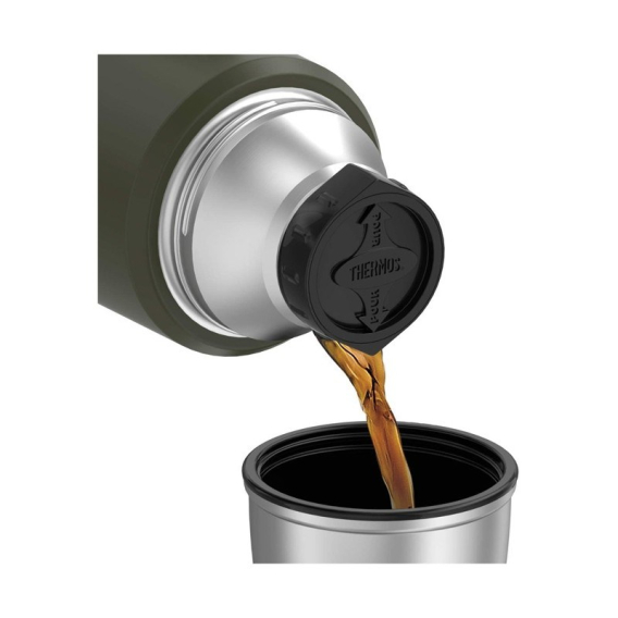 Obrázok pre Termoska s držákem na nápoje 470 ml THERMOS – vojenská zelená