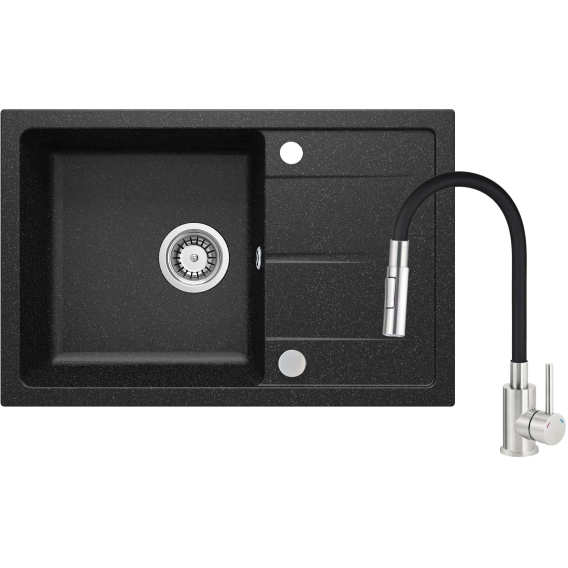 Obrázok pre Granite sink with faucet and flexible spout