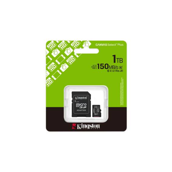 Obrázok pre Kingston Technology Canvas Select Plus Gen3 1 TB MicroSDXC UHS-I Třída 10
