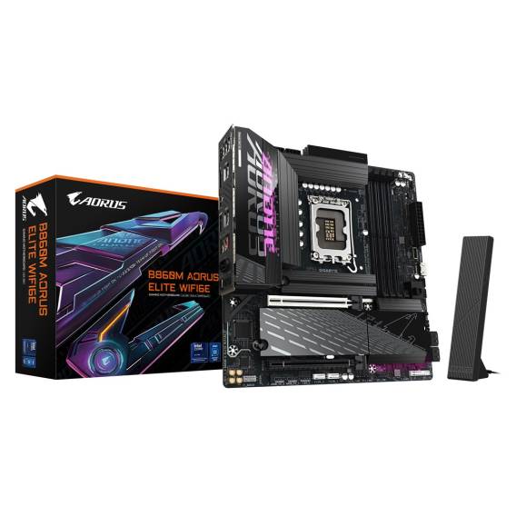 Obrázok pre GIGABYTE B860M AORUS ELITE WIFI6E Intel B860 LGA 1851 (Socket V1) Micro ATX