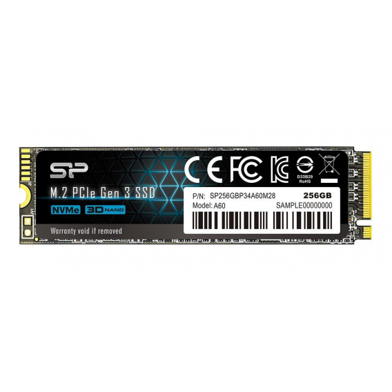 Obrázok pre Silicon Power P34A60 M.2 256 GB PCI Express SLC NVMe