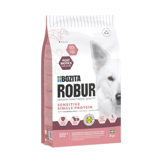 Obrázok pre BOZITA Robur Sensitive Single Protein Salmon - suché krmivo pro psy - 3kg