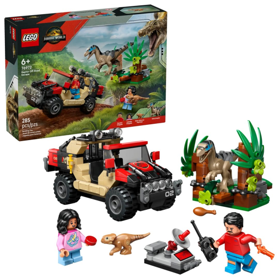 Obrázok pre LEGO JURASSIC WORLD 76972 Útěk v terénním vozidle před dravcem