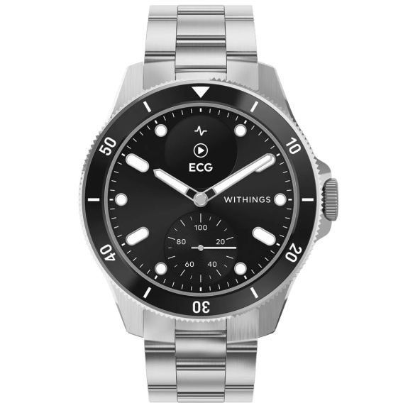 Obrázok pre Withings ScanWatch Nova 1,6 cm (0.63") OLED 42 mm Hybridní Černá, Nerezová ocel GPS