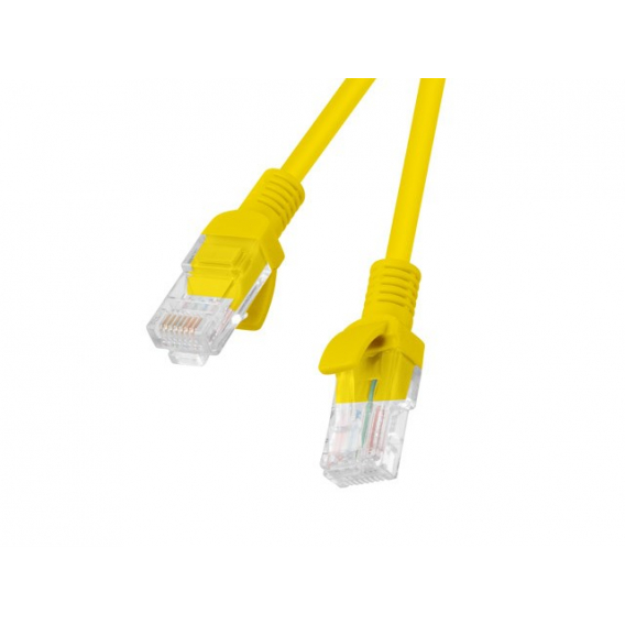 Obrázok pre Lanberg PCU5-10CC-0200-Y síťový kabel Žlutá 2 m Cat5e U/UTP (UTP)