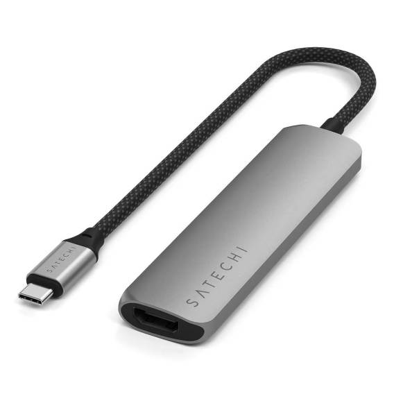 Obrázok pre Satechi ST-P4SM rozbočovač rozhraní USB typu C 10000 Mbit/s Šedá