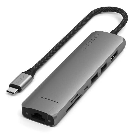 Obrázok pre Satechi ST-P7SM rozbočovač rozhraní USB typu C 10000 Mbit/s Šedá