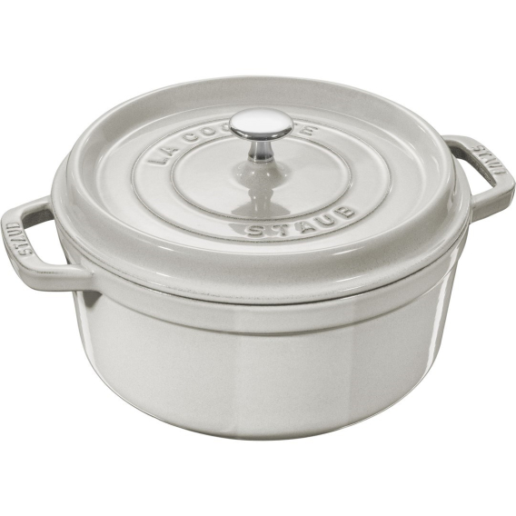 Obrázok pre Staub Round Cast Iron Pot - 1.7 ltr, White Truffle