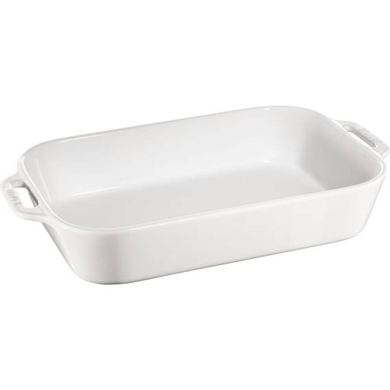 Obrázok pre Staub Rectangular Ceramic Platter - 4.5 ltr, White