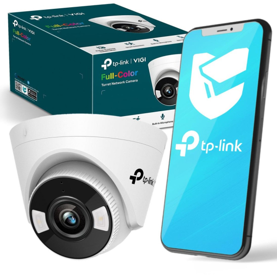 Obrázok pre TP-LINK VIGI 4MP Full-Color Wi-Fi Turret Network Camera VIGI C440-W Dome 4 MP 4 mm H.265+/H.265/H.264+/H.264 MicroSD