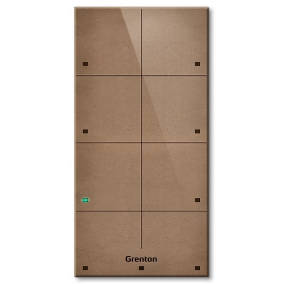 Obrázok pre Grenton touch panel / 8 touch zones / TF-Bus / bright, natural leather front