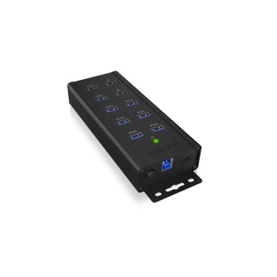 Obrázok pre ICY BOX IB-HUB1703-QC3 USB 3.2 Gen 1 (3.1 Gen 1) Type-B 5000 Mbit/s Černá