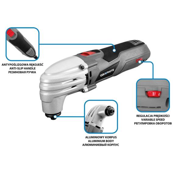 Obrázok pre Graphite 59G023 přenosná bruska