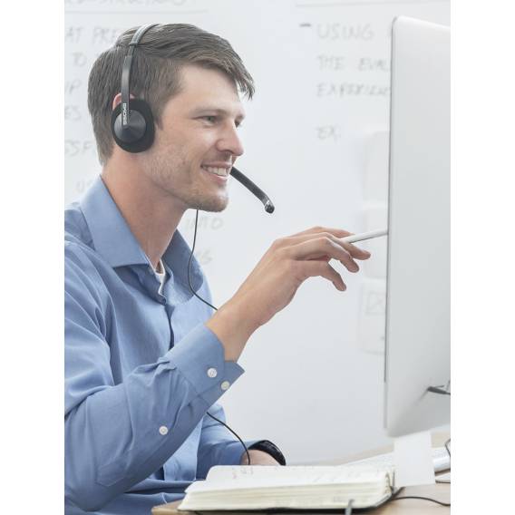 Obrázok pre Koss CS200 USB Sluchátka s mikrofonem Kabel Přes hlavu Hovory/hudba USB Typ-A Černá