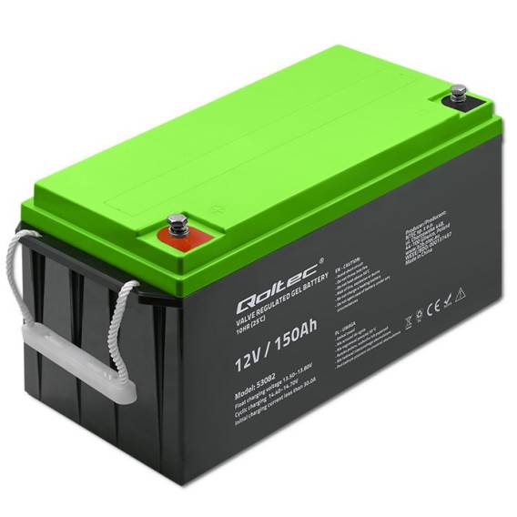 Obrázok pre Qoltec Battery żelowy | 12V | 150Ah | GEL | 41.8kg