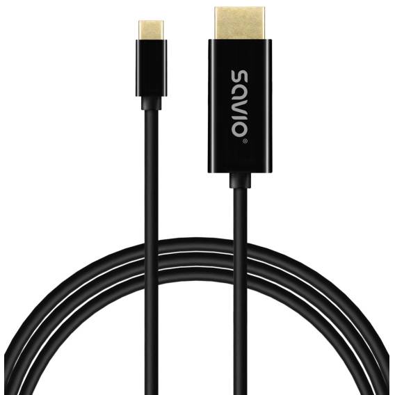 Obrázok pre SAVIO CL-190 Kabel USB-C na HDMI, 30Hz, 1m, plast
