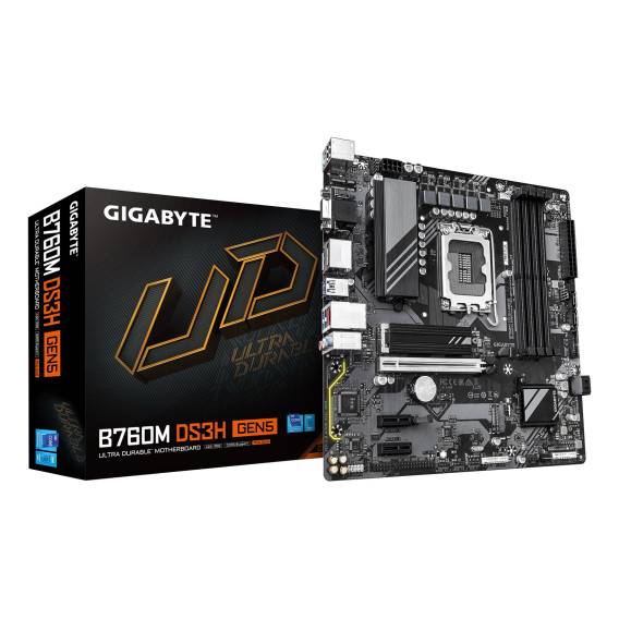 Obrázok pre GIGABYTE B760M DS3H GEN5 základní deska Intel B760 Express LGA 1700 Micro ATX