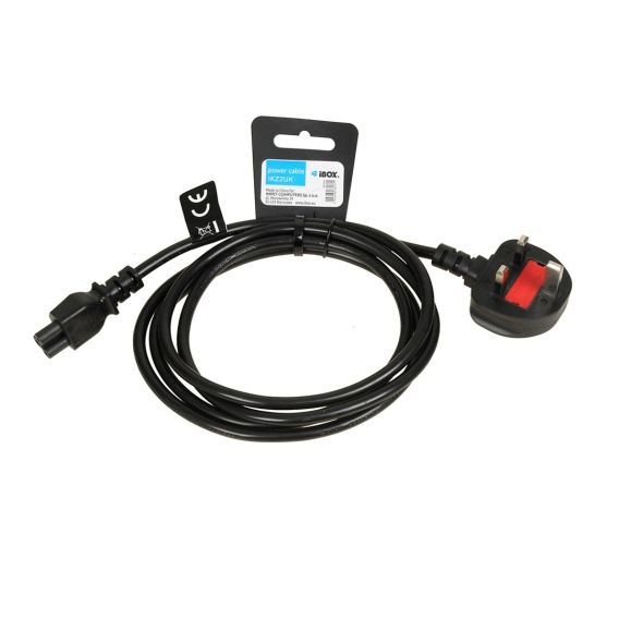 Obrázok pre iBOX napájecí kabel pro notebooky (jetel) VDE 1.8m UK zástrčka