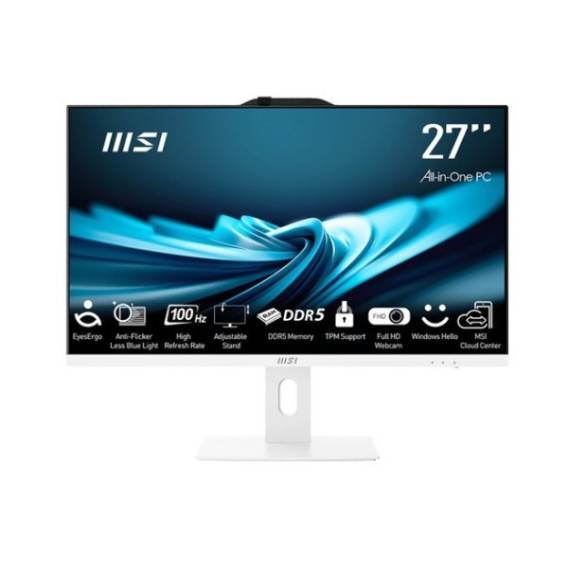 Obrázok pre MSI AIO AP272P 14M-1029EU i5-14400 27" IPS LED FHD Non-Touch Anti-Glare 16GB SSD500GB M.2 AX211 WiFi 6E Windows 11 Pro White