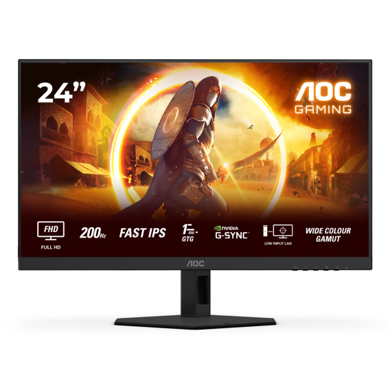 AOC G4 24G4HRE počítačový monitor 60,5 cm (23.8 Obrázok pre AOC G4 24G4HRE počítačový monitor 60,5 cm (23.8") 1920 x 1080 px Full HD LED Černá, Červená