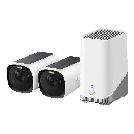 Obrázok pre Eufy eufyCam E40 2-Cam Kit + HomeBase S380 Kulka (tvar) Bezpečnostní IP kamera Venkovní 2688 x 1520 px Zeď