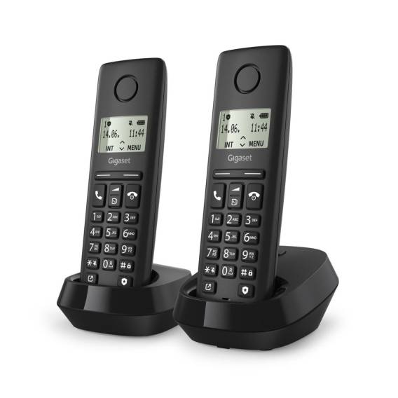 Obrázok pre Gigaset PURE 100 duo Analog/DECT telefon Identifikace volajícího Černá